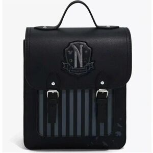 Black Leather Backpack